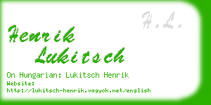 henrik lukitsch business card